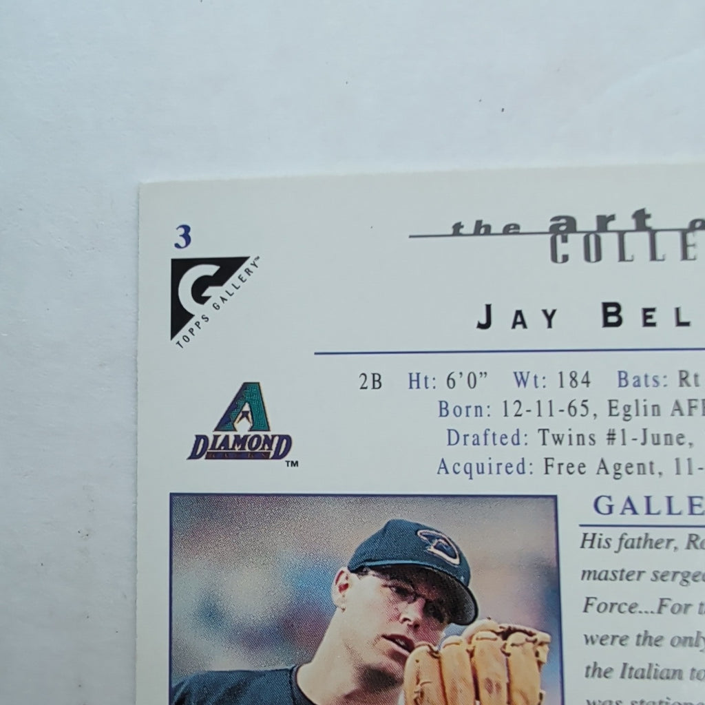 2000 Topps Gallery Jay Bell #3 Arizona Diamondbacks MLB Canvas Base Card