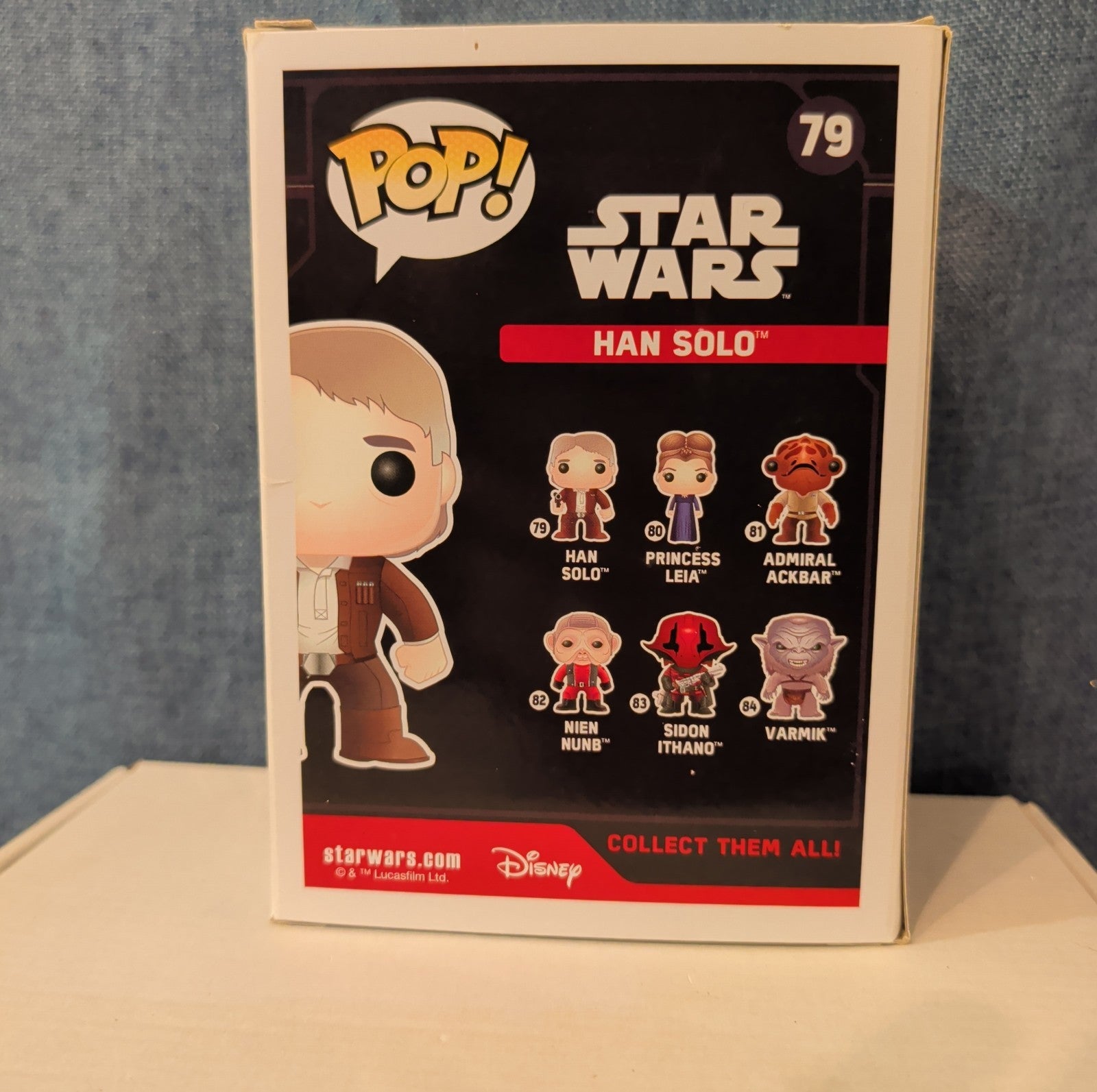 Funko POP! Star Wars Han Solo #79 Force Awakens Vinyl in Box with Protector