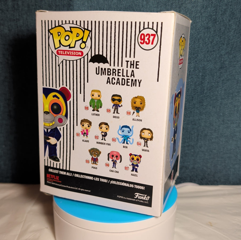 Funko Pop Television Umbrella Academy 937 Hazel Mask Figure in Box w Protector