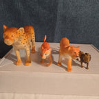 Plastic Animal Figures Toy Lot 24pc Safari Farm Zoo Animals