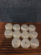 Chunky White Faux Pearl Beads 11pc Craft