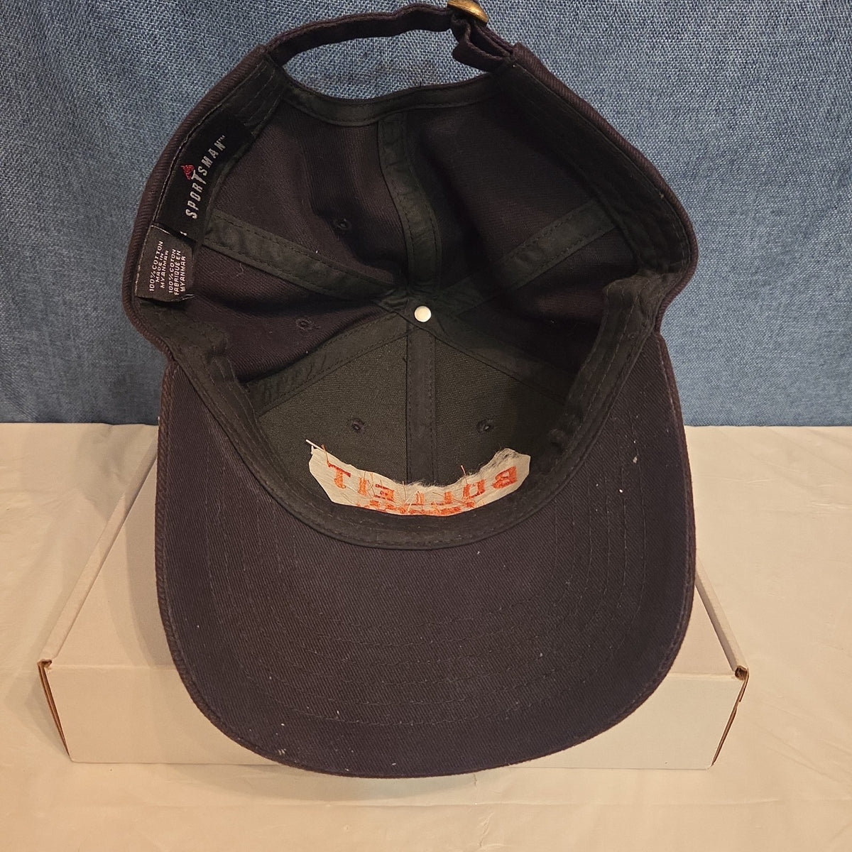 Bulleit Frontier Whiskey Hat Cap Sportsman Charcoal Black Strapback