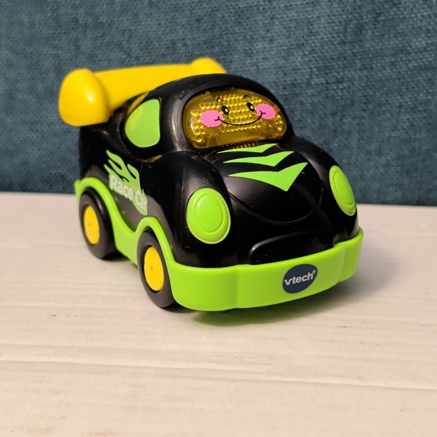 VTech Go! Go! Smart Wheels Race Car | Black & Green | Lights & Sounds SmartPoint