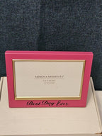 NEW Mimosa Moments Best Day Ever Picture Frame 4x6 | Pink & Gold Wedding Gift