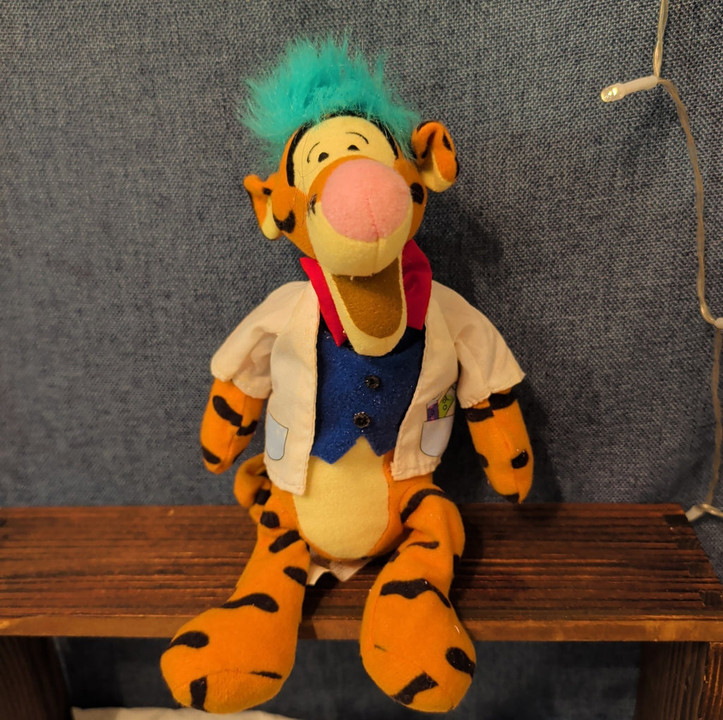Disney Tigger Plush Lot Angel Mardi Gras Professor Pooh Blanket