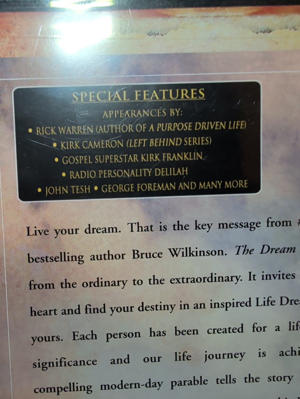 The Dream Giver DVD 2004 Bruce Wilkinson Faith Parable Factory Sealed New