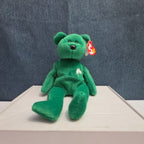Ty Beanie Baby Erin the Bear 1997 Retired MWMT P.E. Pellets Irish Green Clover