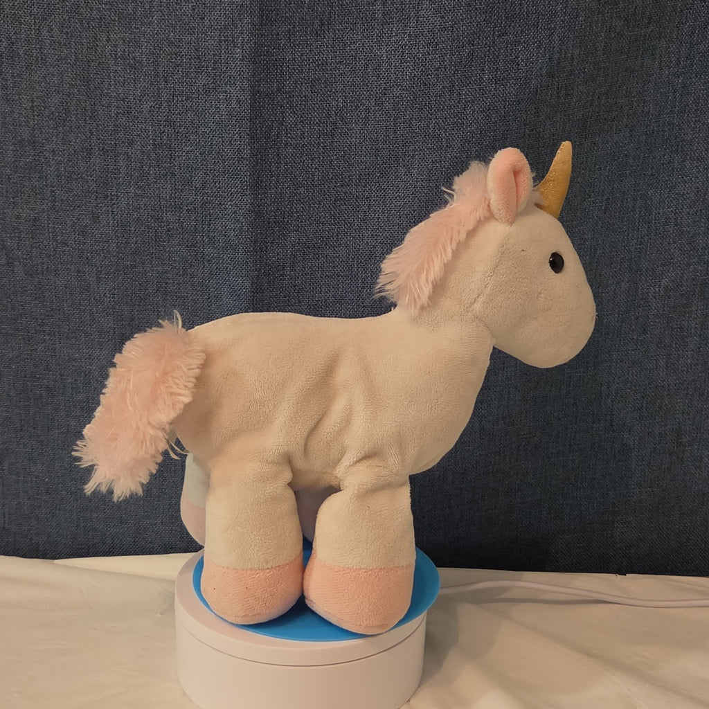 Manhattan Toy White Pink Unicorn Plush Rainbow Stars