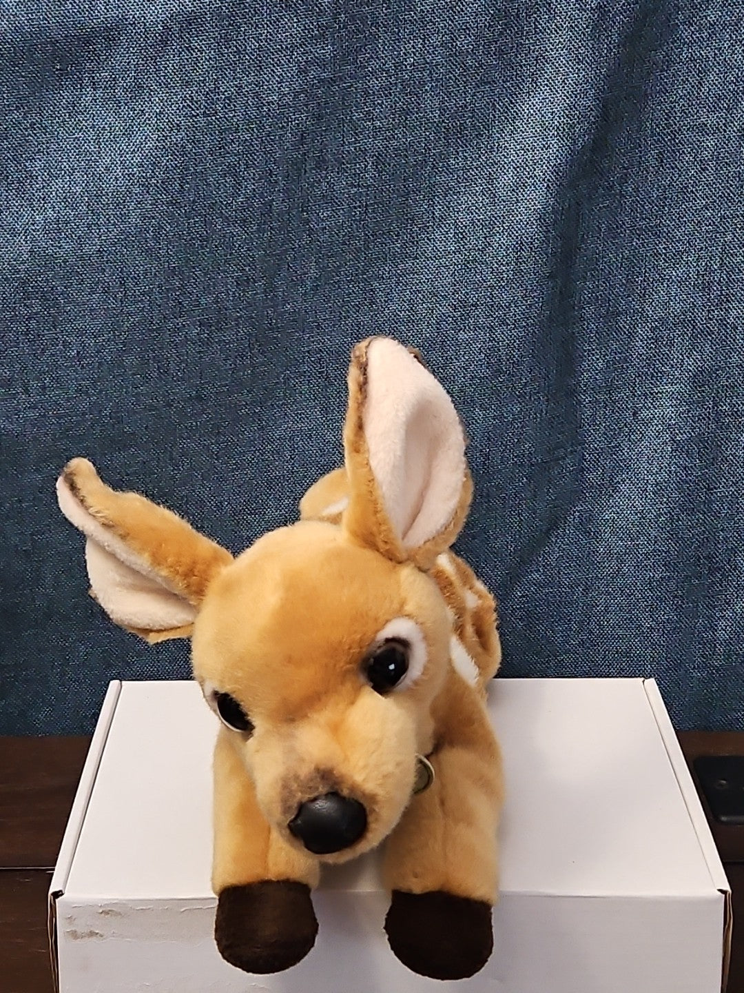 Aurora Miyoni Spotted Fawn Deer Plush 11" | Realistic Laying Down Stuffed Animal