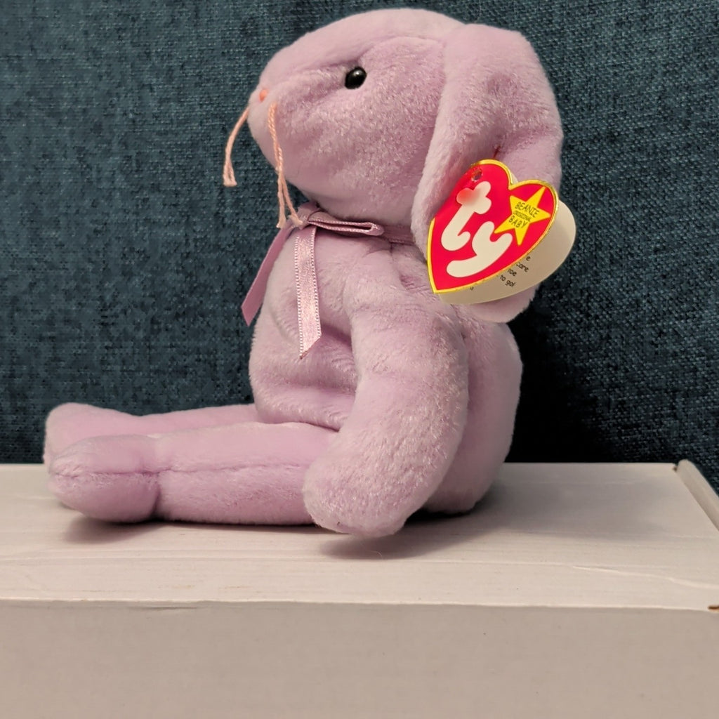 TY Beanie Baby - FLOPPITY the Purple Bunny (8.5 inch) - MWMTs Stuffed Animal Toy