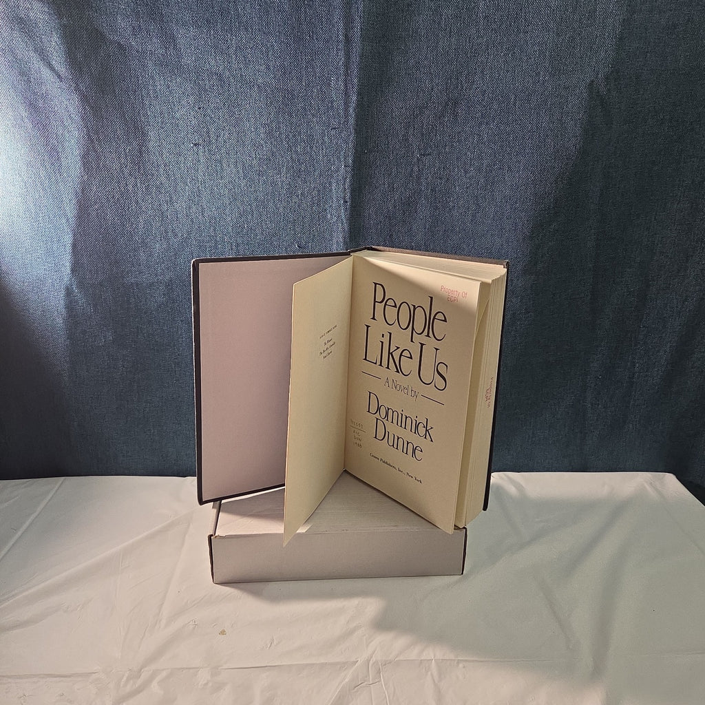 People Like Us Dominick Dunne 1988 Hardcover Vintage Ex-Library Reading Book