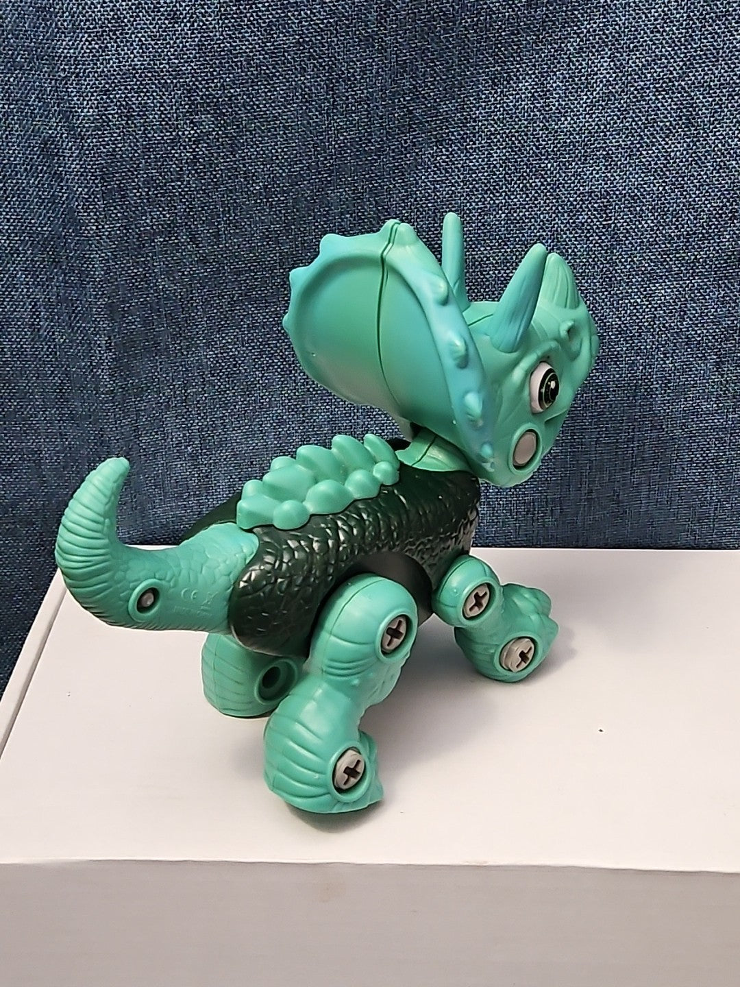 Take Apart Dinosaur Triceratops Figure Only | Green DIY Building Toy