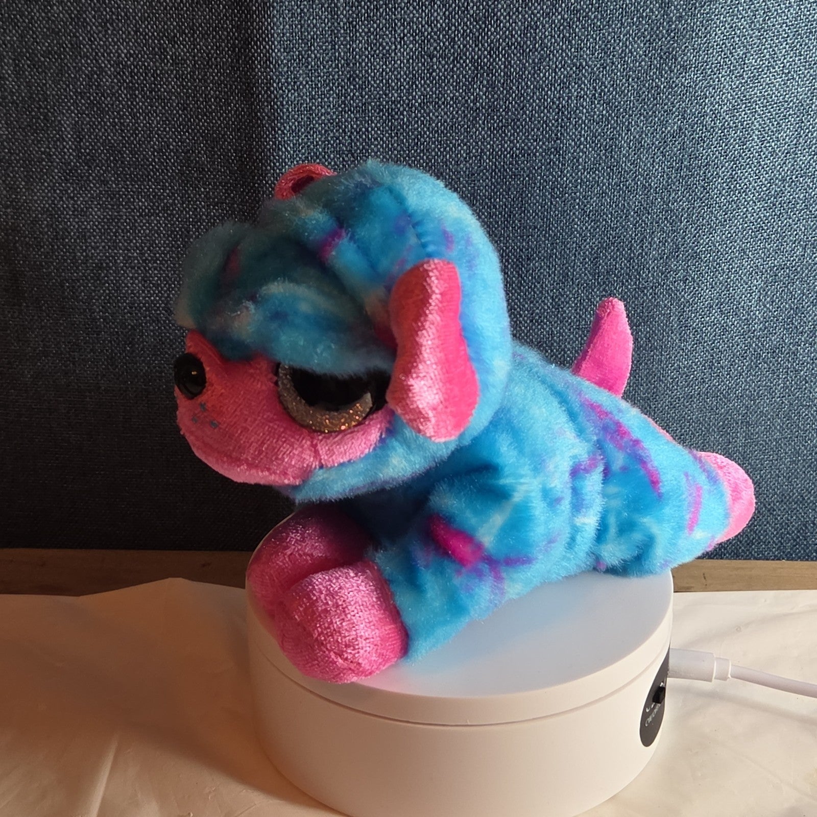 Zuru CoCo Surprise Neon Cone Poppy The Dog Blue & Pink Plush W/ Surprise Inside