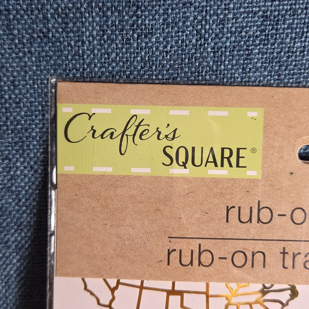 Crafters Square Gold Foil USA Patriotic Rub-On Transfers