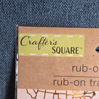 Crafters Square Gold Foil USA Patriotic Rub-On Transfers