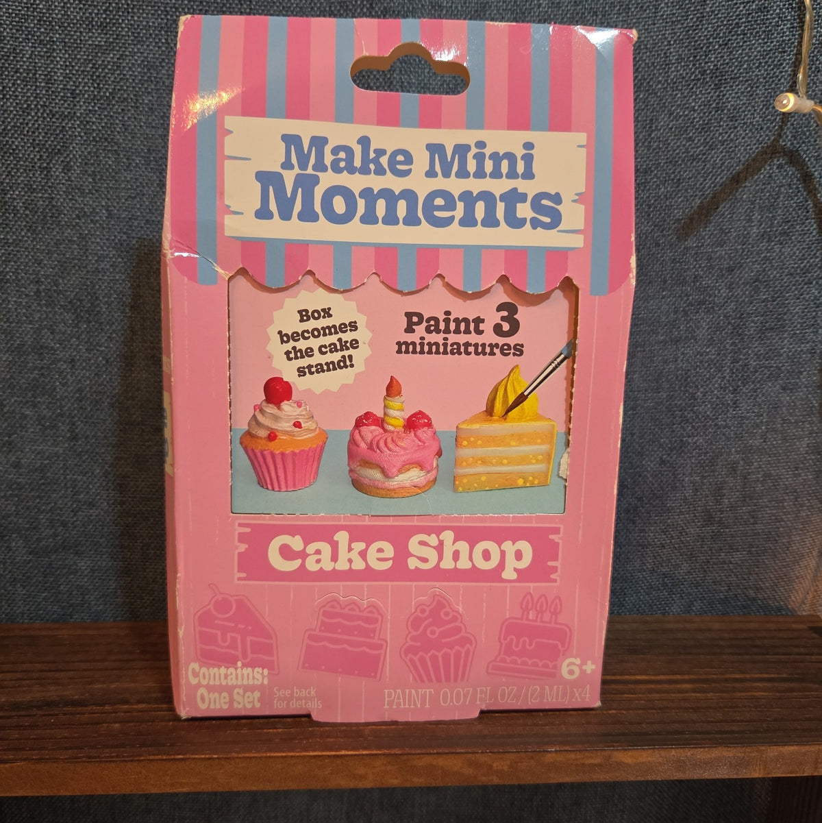Make Mini Moments Cake Shop DIY Ceramic Paint Kit Miniatures