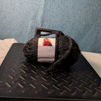 Loops & Threads Dewdrops Yarn #14 Jet Black Sequins Mohair Bulky DISCONTINUED