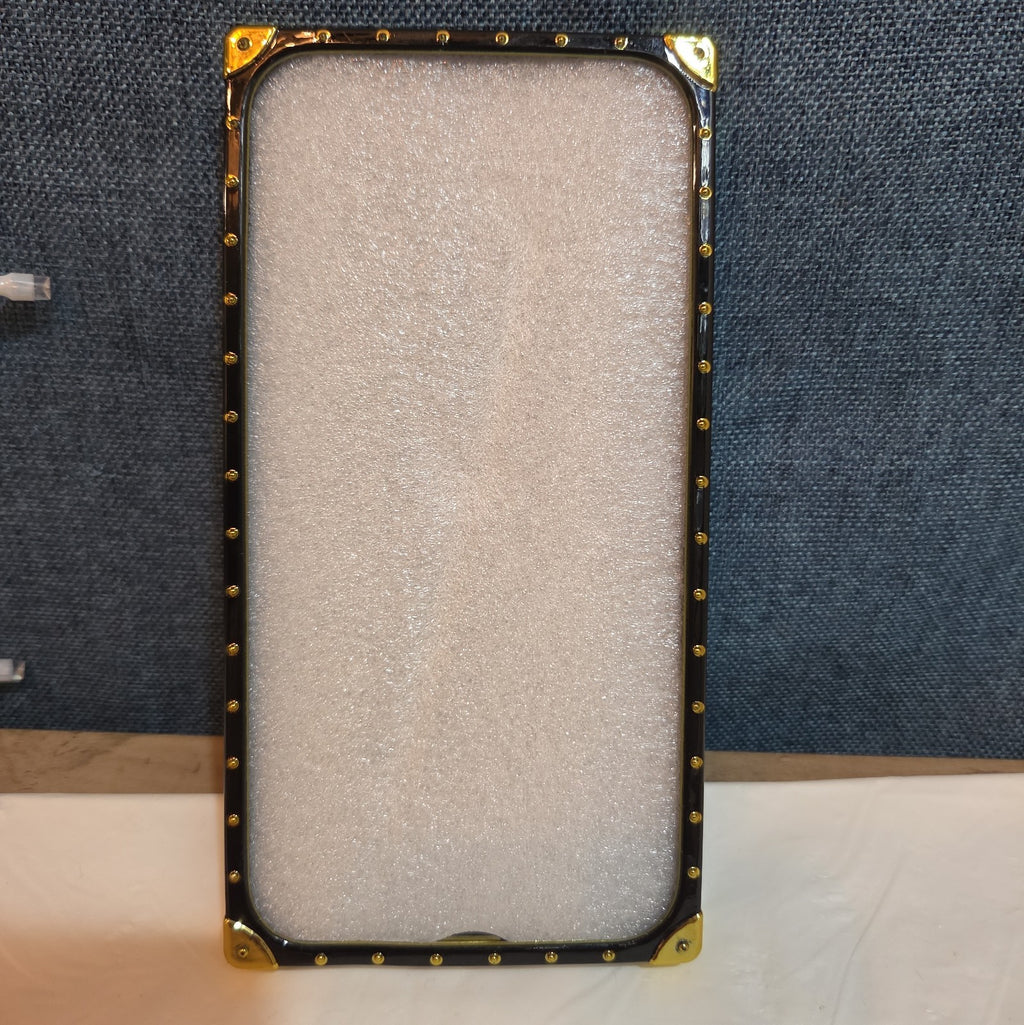 Boutique Samsung Galaxy Queen Crown Gold Square Case Shockproof