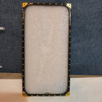 Boutique Samsung Galaxy Queen Crown Gold Square Case Shockproof