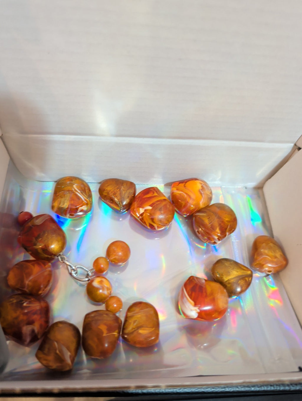 Baroque Tortoise Pre-Drilled Plastic Beads 2oz Boho Craft Lot