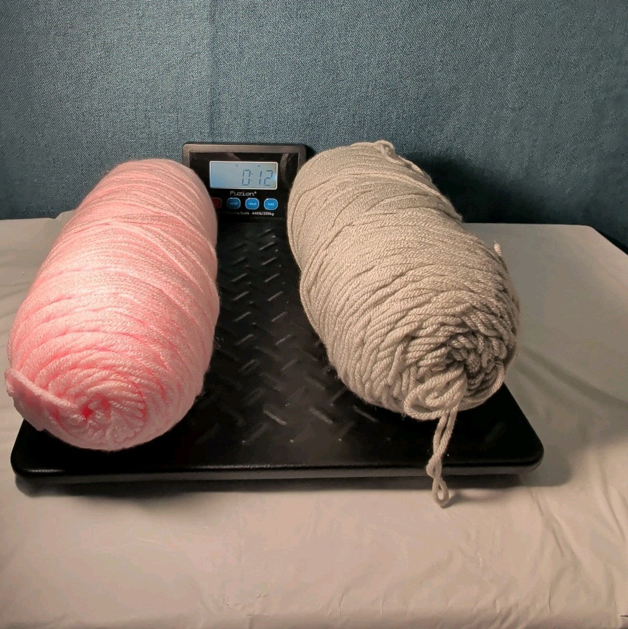 Assorted Yarn 12oz Baby Pink & Light Grey Silver Crochet Knitting Destash