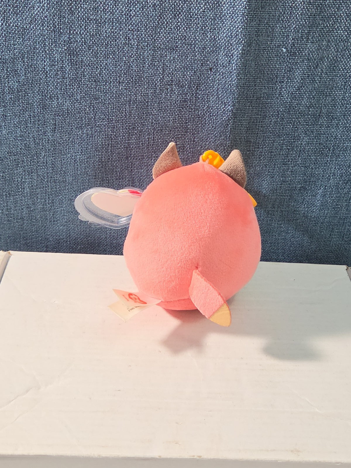 TY Roxie the Fox Squish-A-Boos Mini 3" Clip Plush MWMT with Tag Protector NEW
