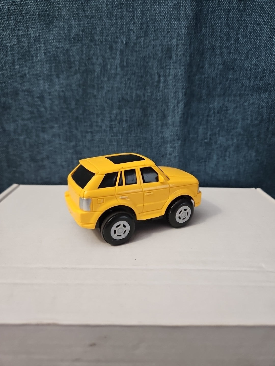 Motorized Yellow SUV Toy Car | Battery Operated Range Rover Style | 3" Vehicle