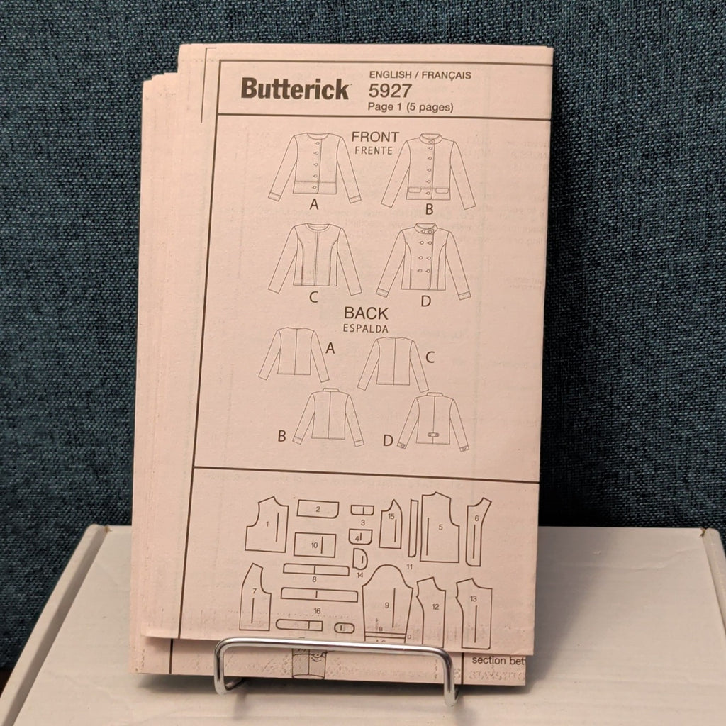 Butterick B5927 Jacket Sewing Pattern Sizes 6-14 UNCUT | 150th Anniversary Easy