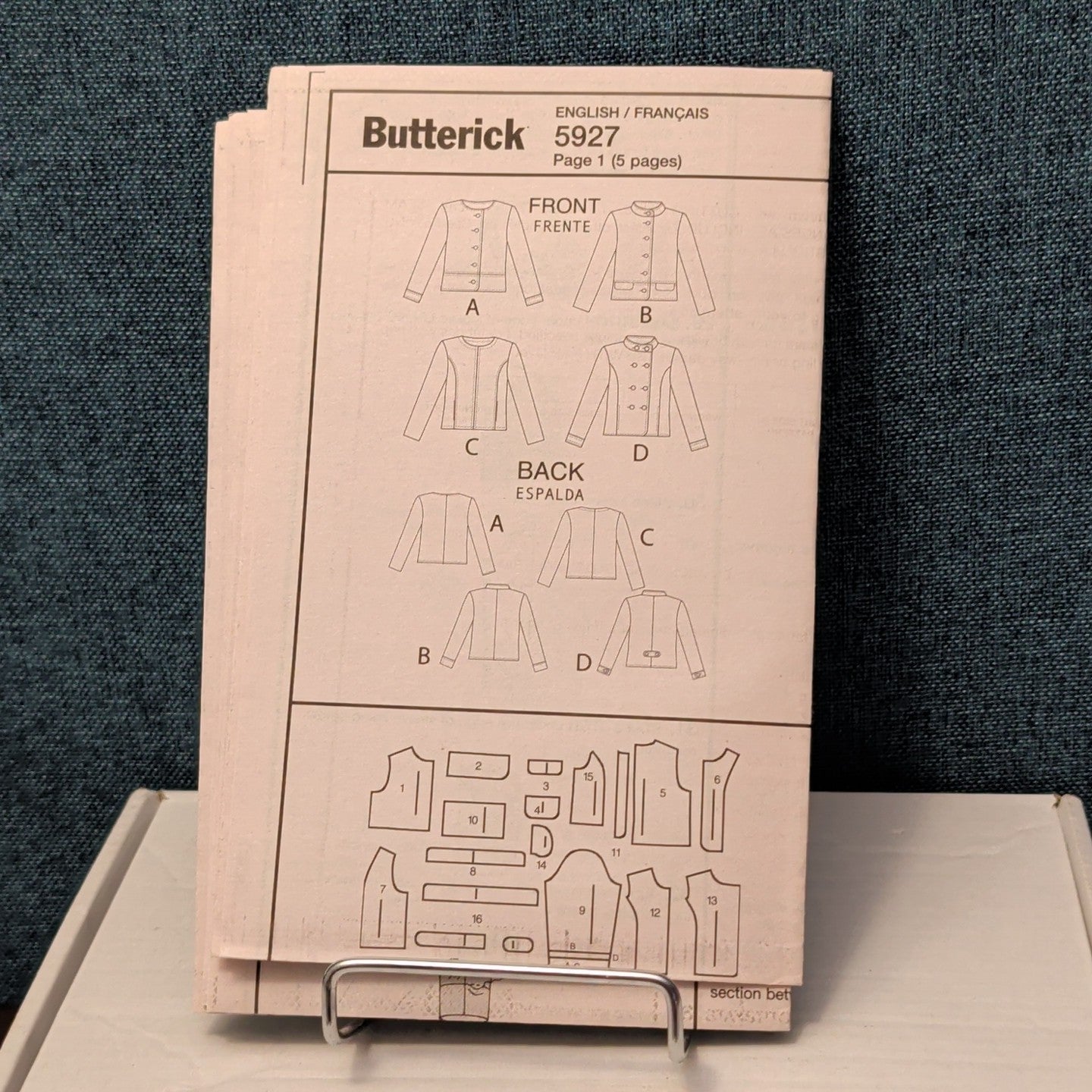 Butterick B5927 Jacket Sewing Pattern Sizes 6-14 UNCUT | 150th Anniversary Easy