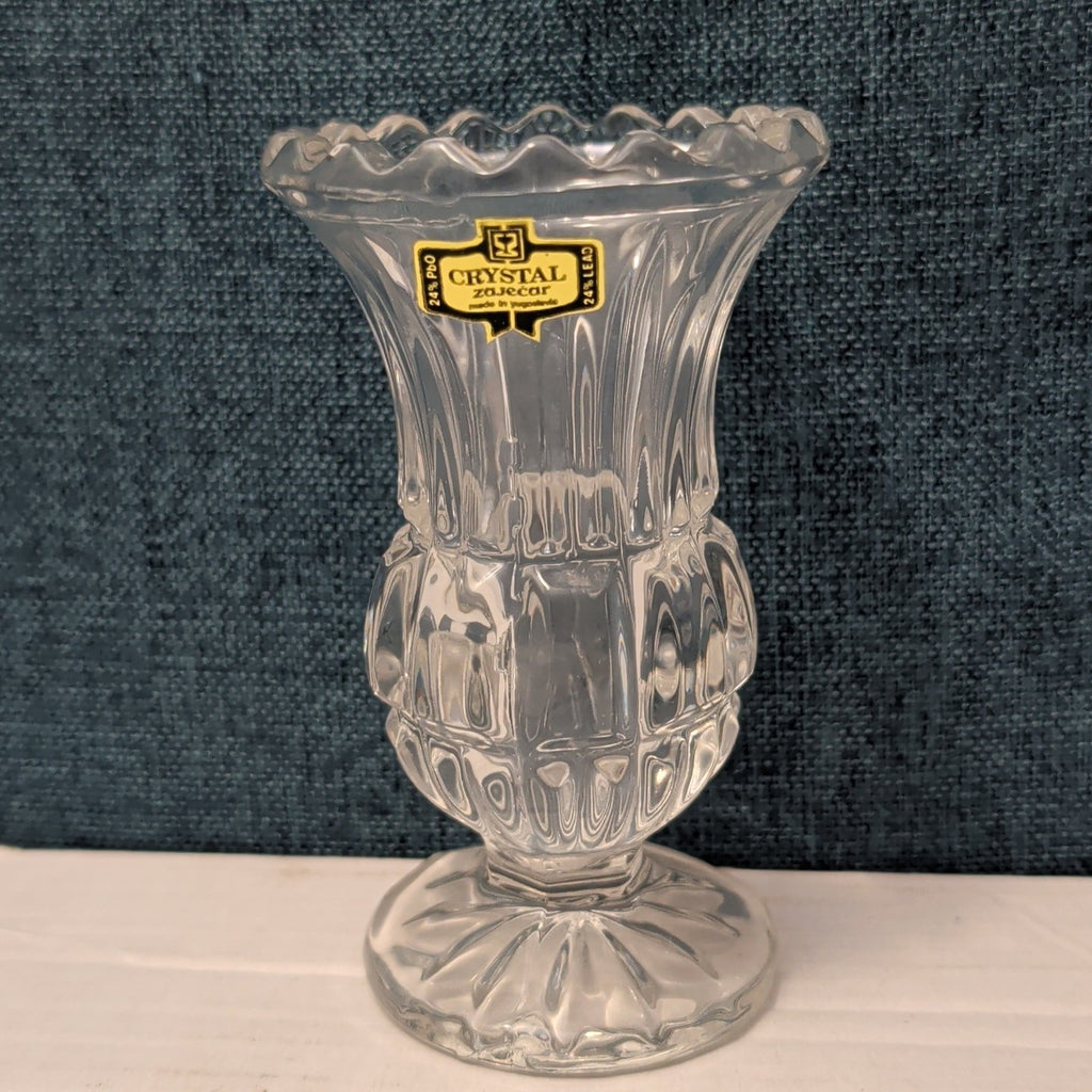 Forever Crystal 3pc Vanity Set | 24% Lead Crystal Zajecar Yugoslavia NEW IN BOX