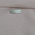 Anne Klein Blouse L Pink Tie Neck V-Neck Long Sleeve Career Top