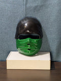 Kids Ninja Mask Green & Black Halloween Costume Accessory Dress Up Half Mask