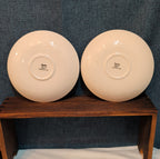 Spode Christmas Tree S3324 England 5.75" Saucers Set 2 Vintage