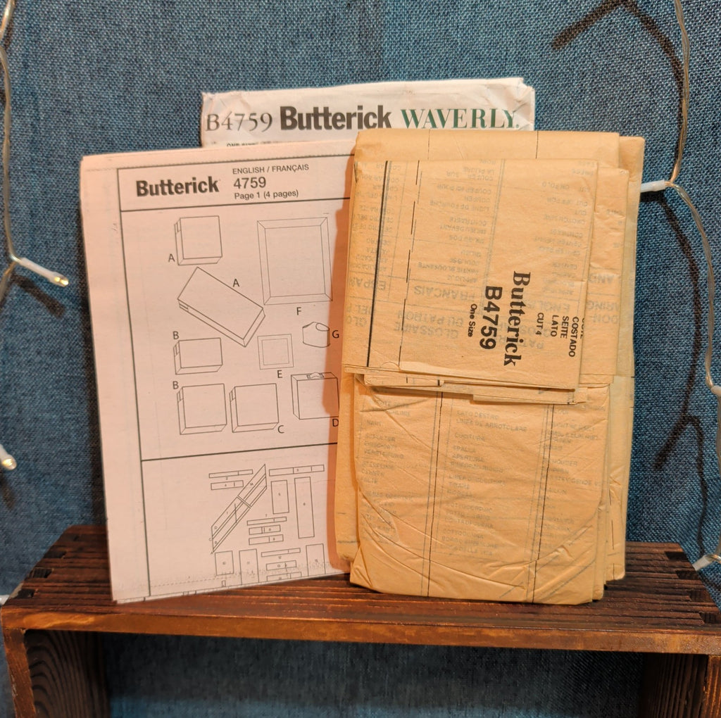 Butterick 4759 Waverly Patio Furniture Cushion Pattern DIY Home Uncut B4759