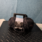 Loops & Threads Dewdrops Yarn #14 Jet Black Sequins Mohair Bulky DISCONTINUED