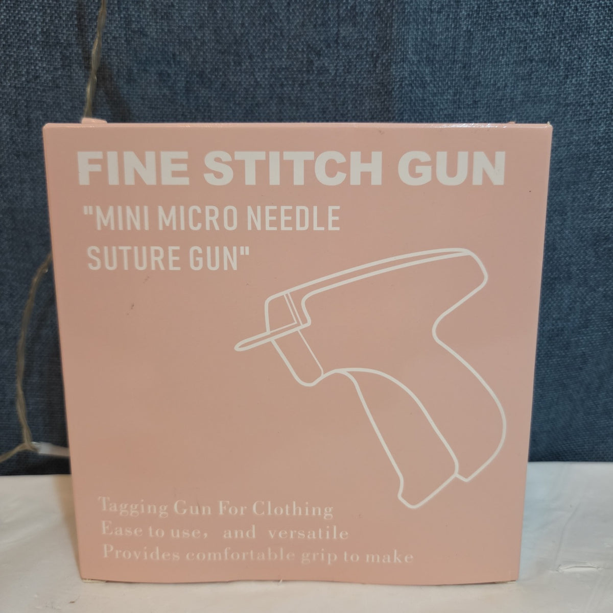 Fine Stitch Tagging Gun Micro Needle Fastener Clothing Tool Blue New OB
