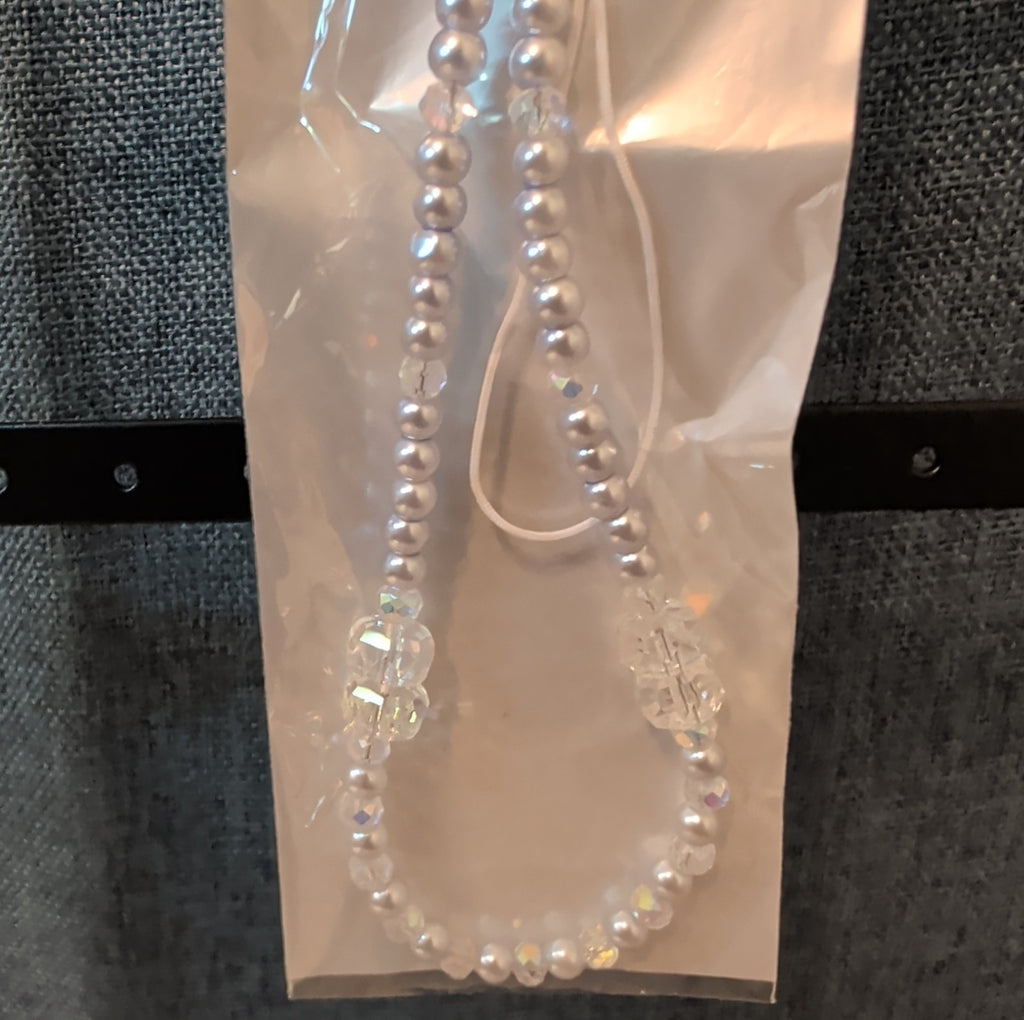 Adorn Beaded Phone Strap Charm Pearl Glass Crystal Y2K Keychain New Card