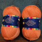 Herrschners Afghan Yarn 2 Ply Coral Rose Acrylic 2 Skein