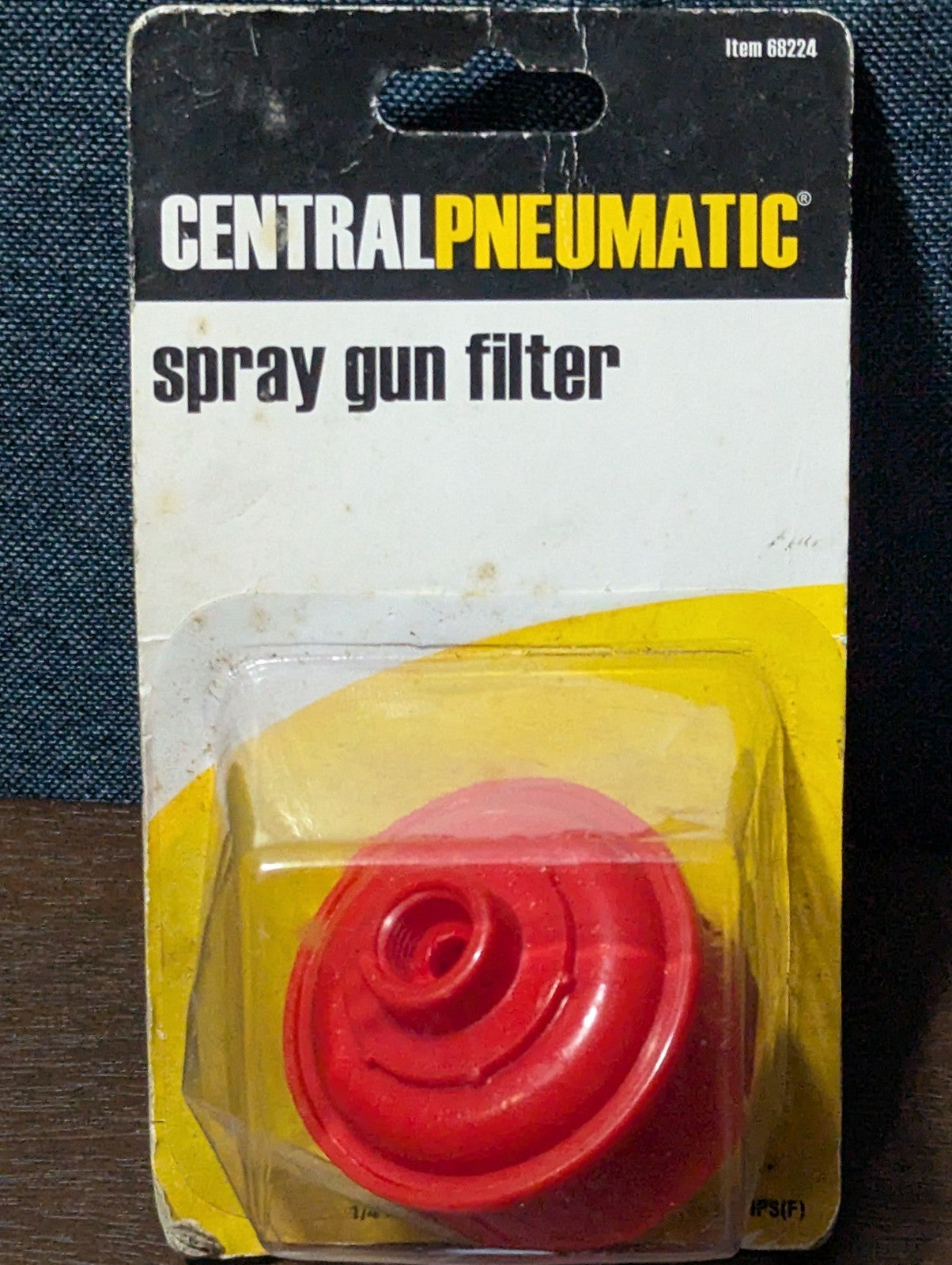 2 Central Pneumatic Inline Spray Gun Filters | Water Trap 1/4" NPT | NOS 88224