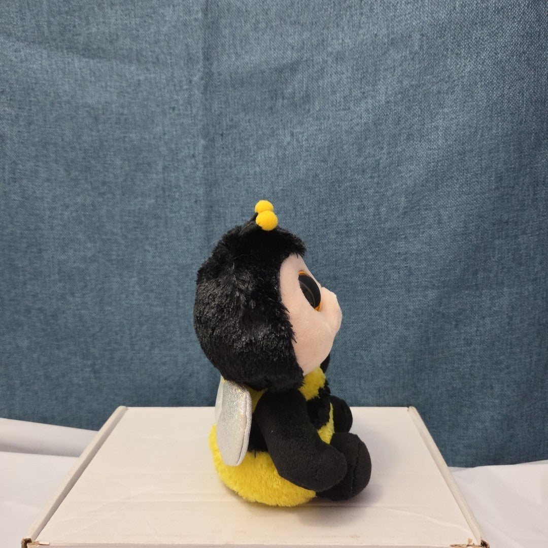 Ty Beanie Boos Buzby the Bee 6" Plush Gold Glitter Eyes Retired 2014 MWMT 36150