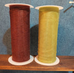 Deco Mesh Ribbon Lot 2 Maroon Gold Metallic Craft Destash