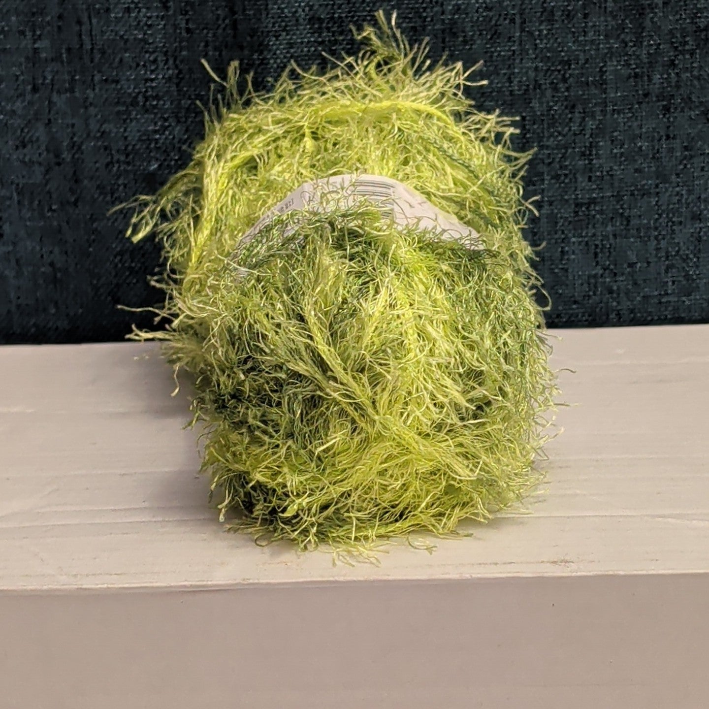 Red Heart Foxy Eyelash Yarn Lime Green