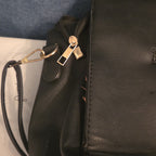 Satchel Chevron Quilted Faux Leather Purse Tote Classic Vibe