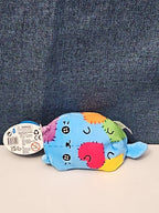 Cats vs Pickles Stitches #503 | Fuchsia Series Bean Plush | Blue Patchy Cat