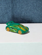 Hot Wheels Technetium Green Diecast Car | Nitrobot Attack Set Exclusive | Track