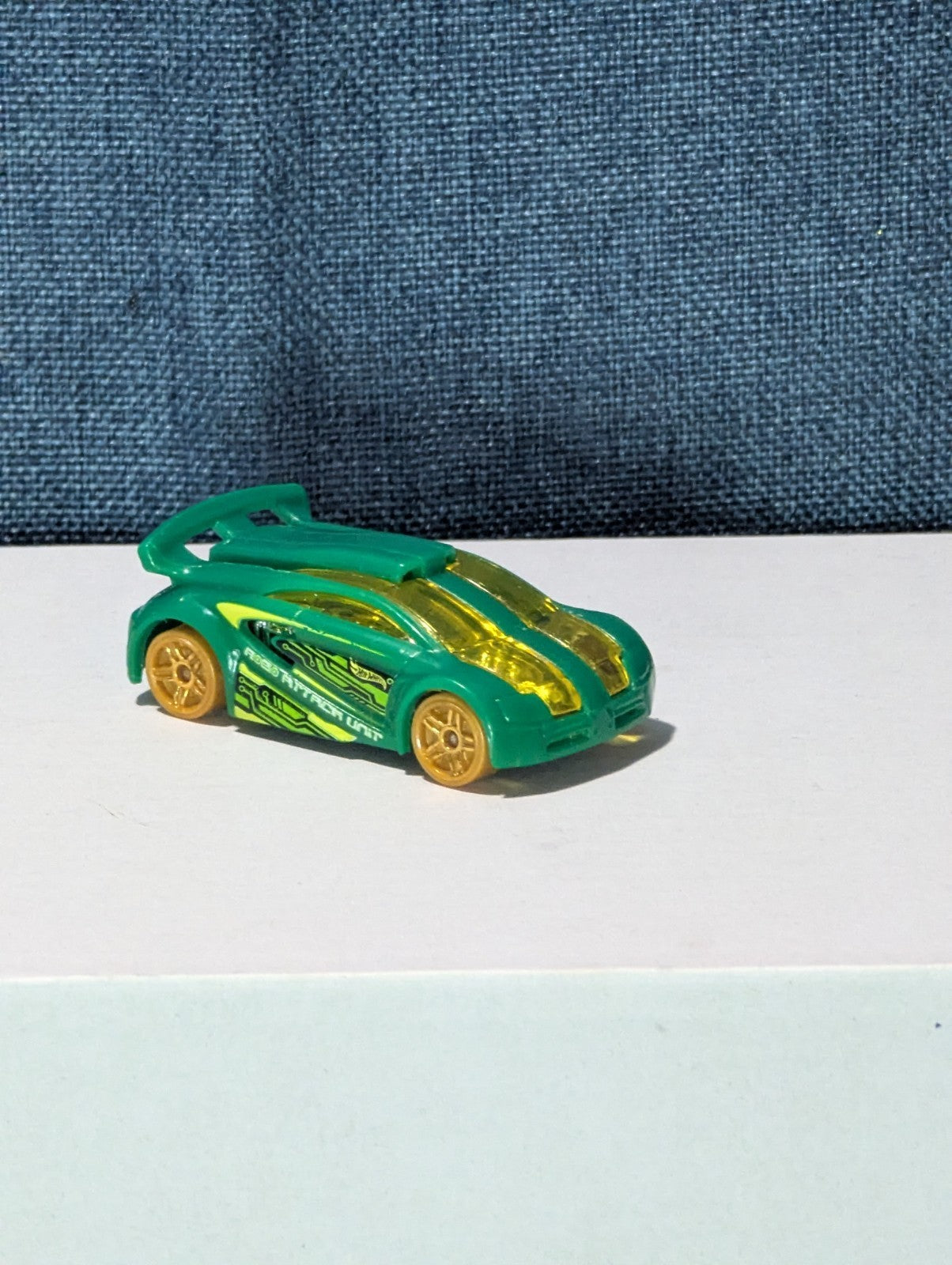 Hot Wheels Technetium Green Diecast Car | Nitrobot Attack Set Exclusive | Track
