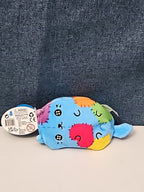 Cats vs Pickles Stitches #503 | Fuchsia Series Bean Plush | Blue Patchy Cat
