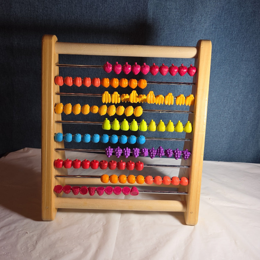 B. Toys Wooden Fruit Abacus Colorful Counting Frame