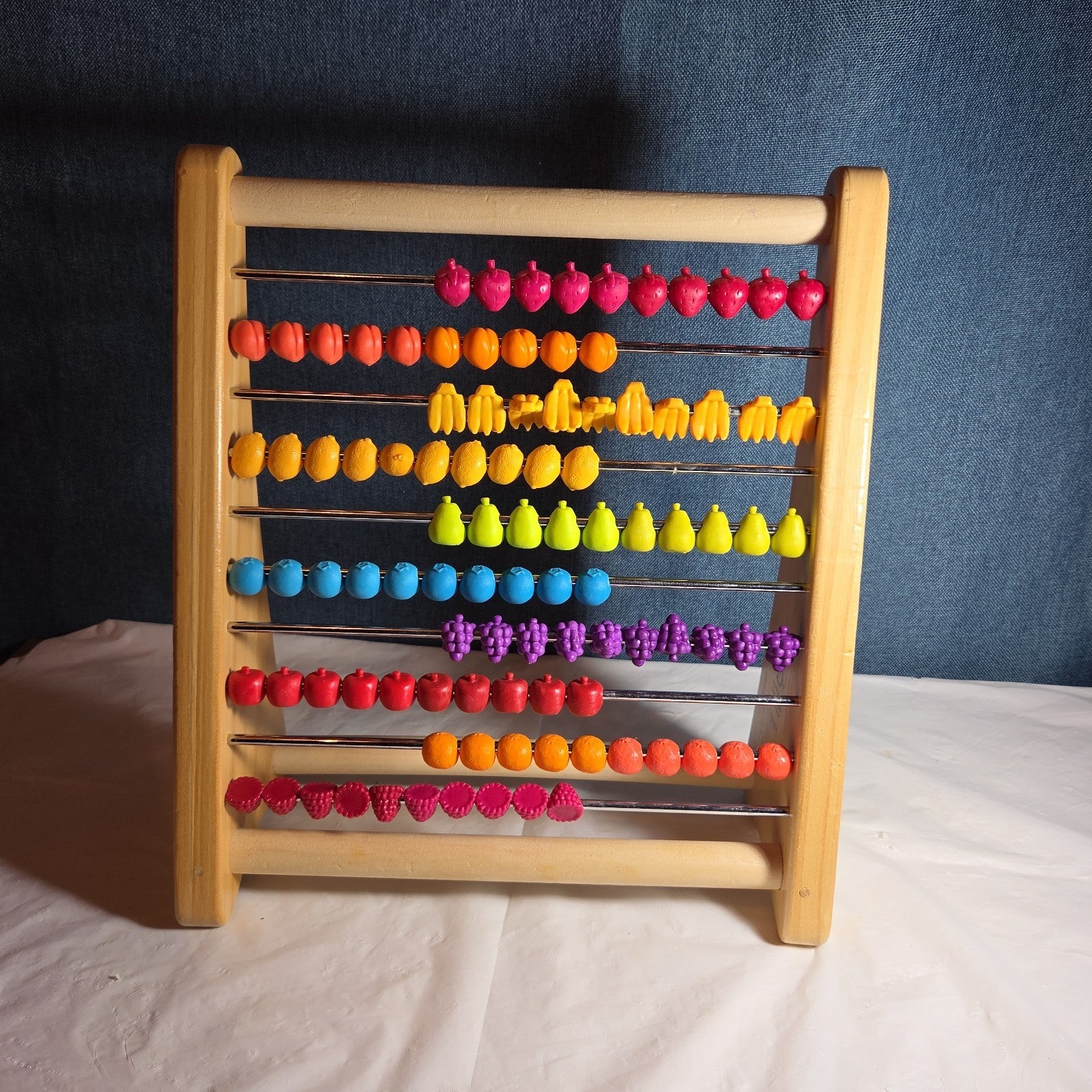 B. Toys Wooden Fruit Abacus Colorful Counting Frame