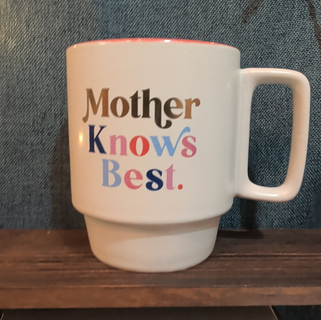 Designworks Ink Mother Knows Best Coffee Mug Ceramic